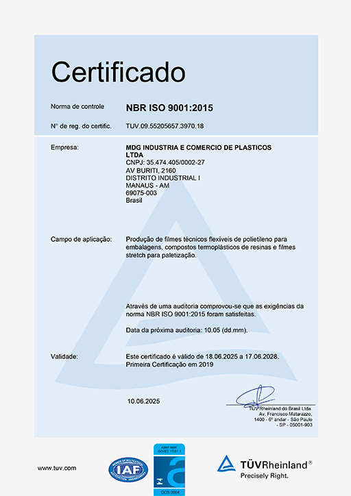 Certificado ISO 9001
