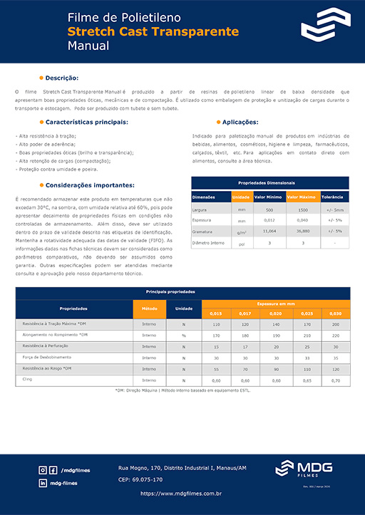 Filme Stretch Manual